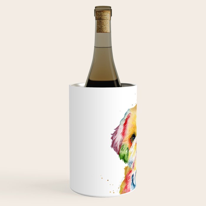 Shih Tzu Watercolor  Wine Chiller Gallery Image 2