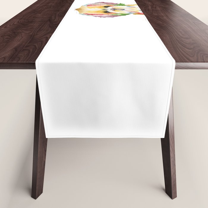 Shih Tzu Watercolor  Table Runner Gallery Image 1