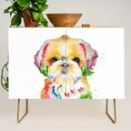 Shih Tzu Watercolor  Credenza Gallery Image 1