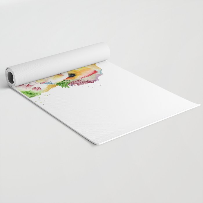 Shih Tzu Watercolor  Yoga Mat Gallery Image 2