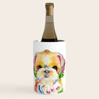 Shih Tzu Watercolor  Wine Chiller Gallery Image 1