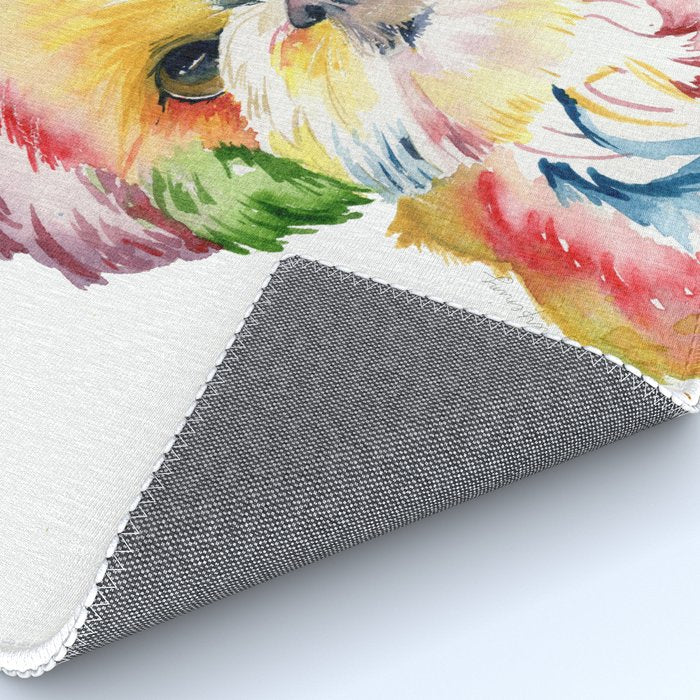 Shih Tzu Watercolor  Rug Gallery Image 4
