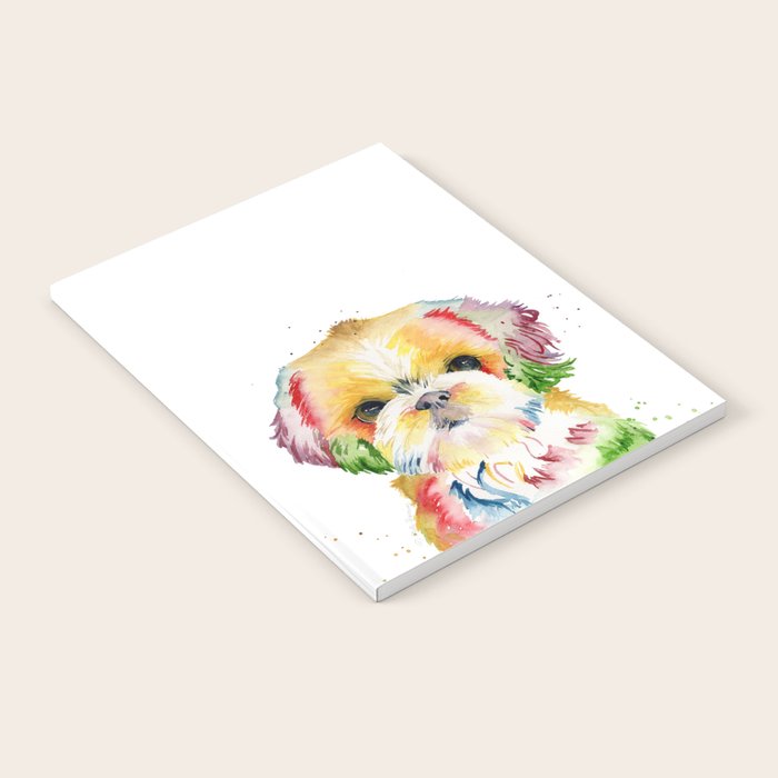Shih Tzu Watercolor  Notebook Gallery Image 1