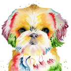 Shih Tzu Watercolor  Coffee Mug Gallery Image 2