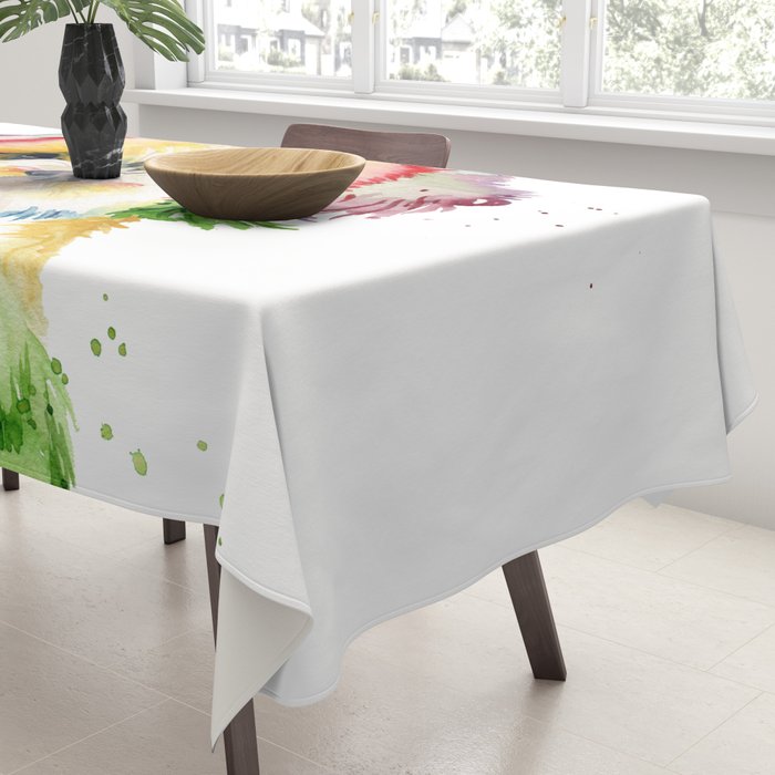 Shih Tzu Watercolor  Tablecloth Gallery Image 3