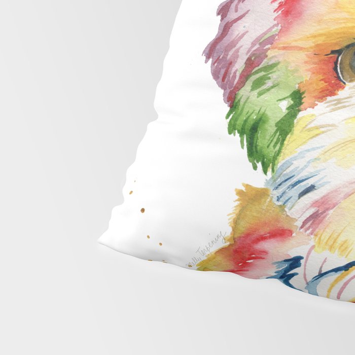 Shih Tzu Watercolor  Pillow Sham Gallery Image 4