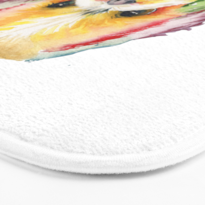 Shih Tzu Watercolor  Bath Mat Gallery Image 3