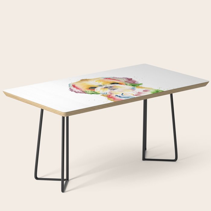 Shih Tzu Watercolor  Coffee Table Gallery Image 1