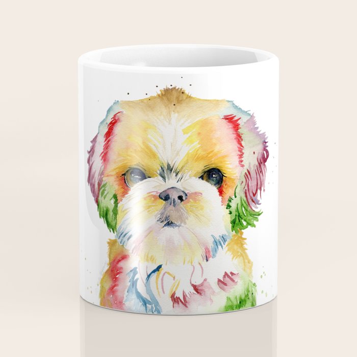 Shih Tzu Watercolor  Coffee Mug Gallery Image 4