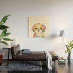 Shih Tzu Watercolor  Wood Wall Art Gallery Image 2