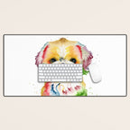 Shih Tzu Watercolor  Desk Mat Gallery Image 1