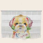 Shih Tzu Watercolor  Wall Hanging Gallery Image 1
