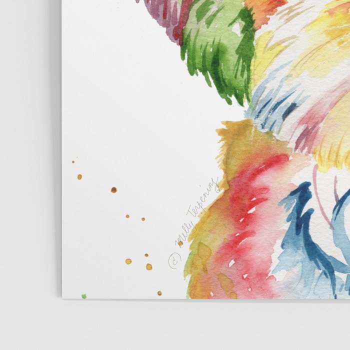 Shih Tzu Watercolor  Poster Gallery Image 3