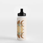 Moon Phases Abstract XIV Water Bottle Gallery Image 2