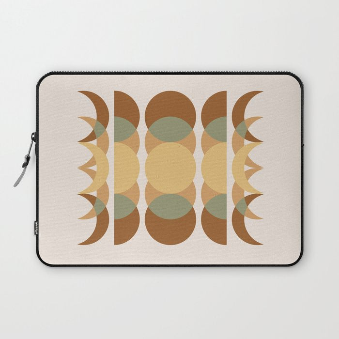 Moon Phases Abstract XIV Laptop Sleeve Gallery Image 1