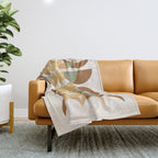 Moon Phases Abstract XIV Throw Blanket Gallery Image 1