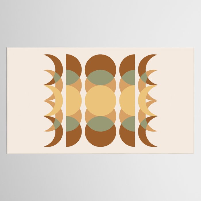 Moon Phases Abstract XIV Tablecloth Gallery Image 2