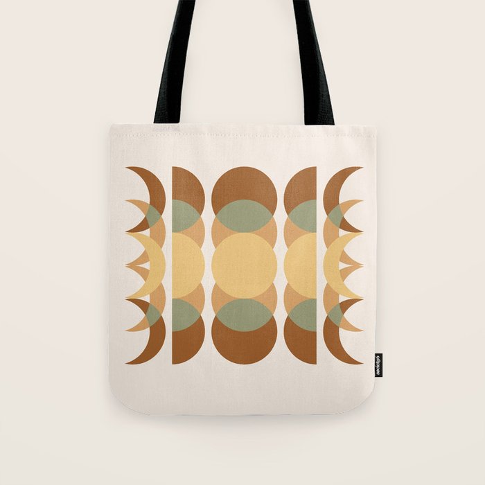 Moon Phases Abstract XIV Tote Bag Gallery Image 1