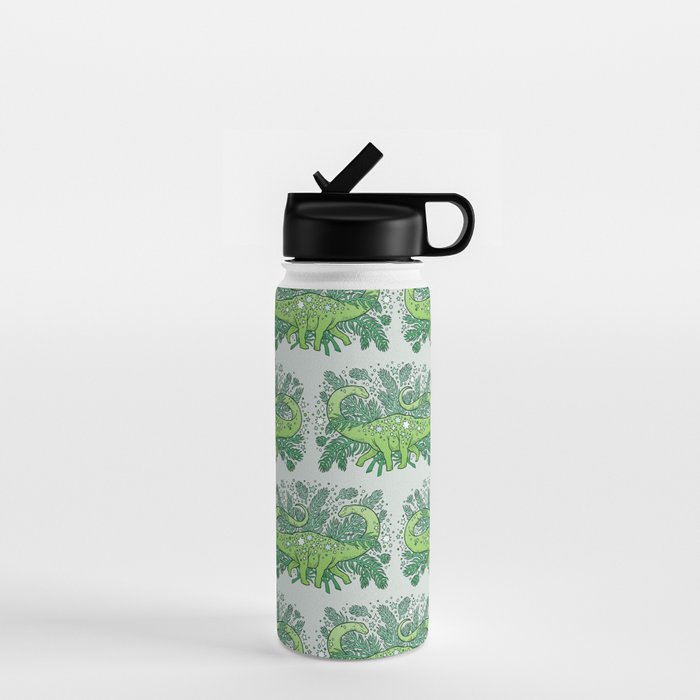 Evergreen Apatosaurus | Dinosaur Cosmic Festive Art Water Bottle Gallery Image 1