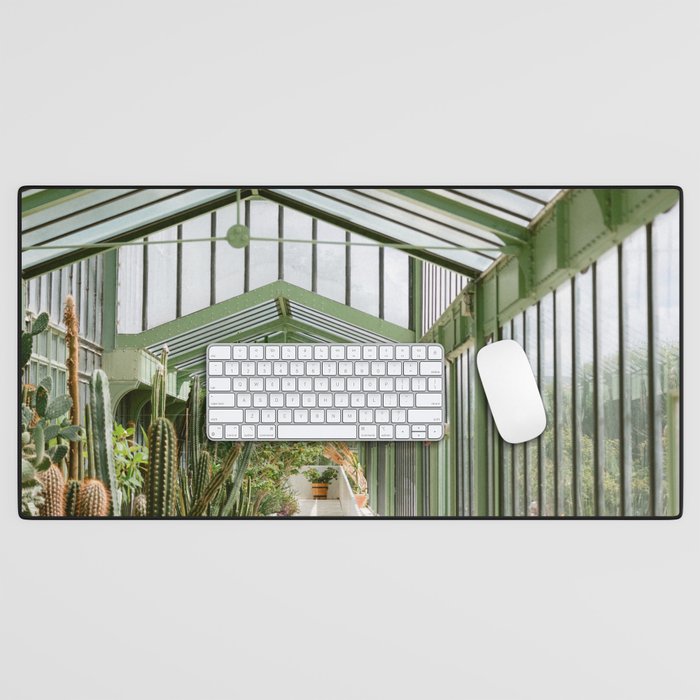 Botanical gardens of Paris | France travel photography | Greenhouse Desk Mat Gallery Image 1
