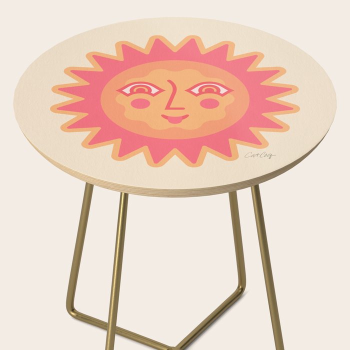 Sunshine Faces - Pink OmbrÃ© Side Table Gallery Image 2