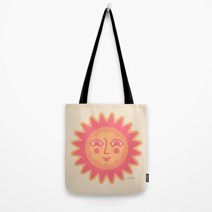 Sunshine Faces - Pink OmbrÃ© Tote Bag Gallery Image 2