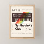 Synthesizers Club Mini Art Print Gallery Image 1