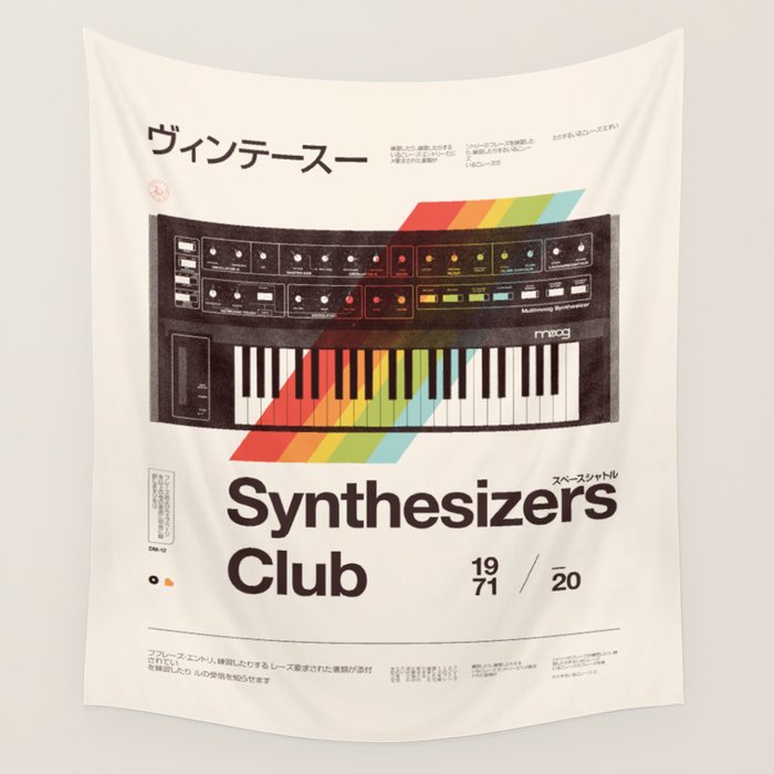 Synthesizers Club Wall Tapestry Gallery Image 4