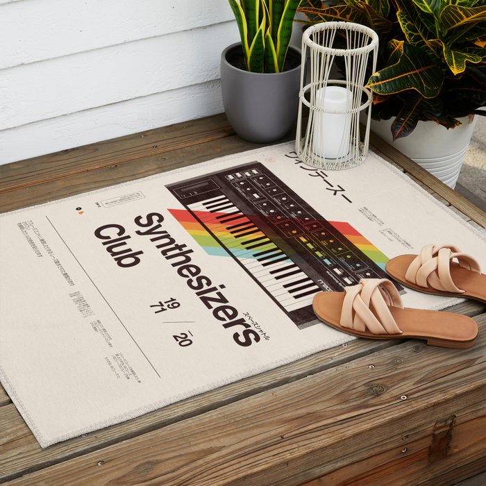 Synthesizers Club Outdoor Rug Gallery Image 2