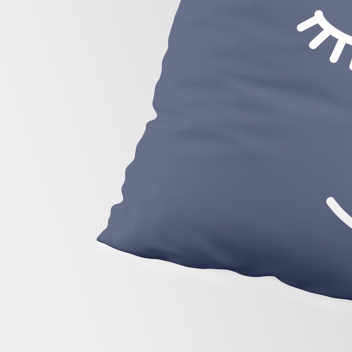 Wink (Navy) Pillow Sham Gallery Image 4