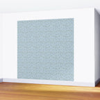 Blue and Gray Modern Florals Wall Mural Gallery Image 2
