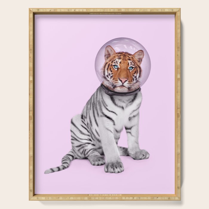 SPACE TIGER Serving Tray Gallery Image 1