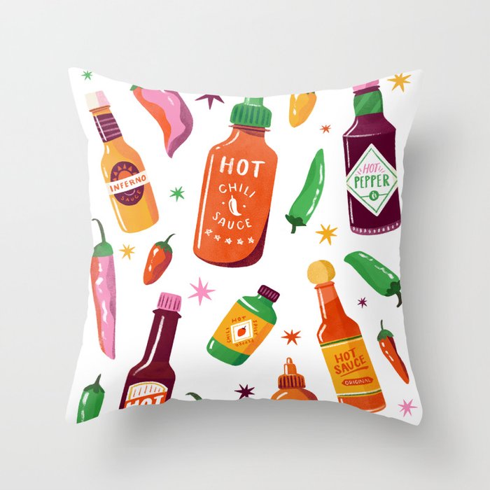 Hot Sauce Lover Throw Pillow Gallery Image 6