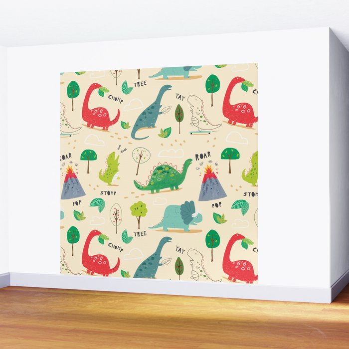 ROOOARSOME!! Wall Mural Gallery Image 2