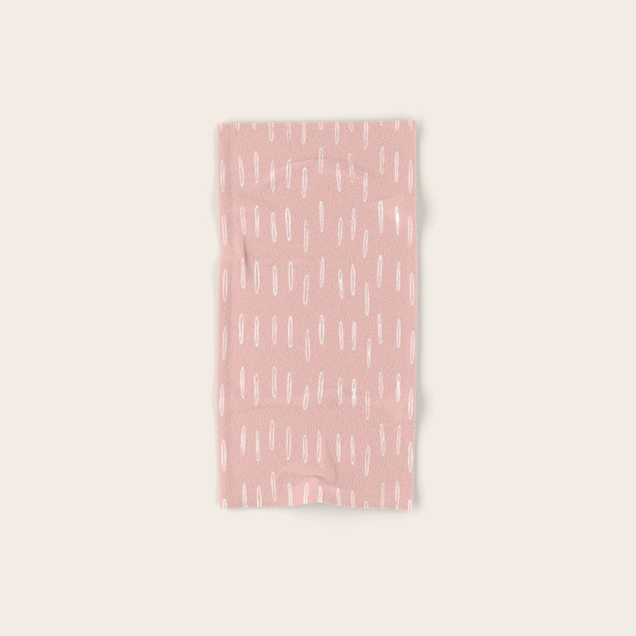 Boho Raindrops Pink Towels Gallery Image 1