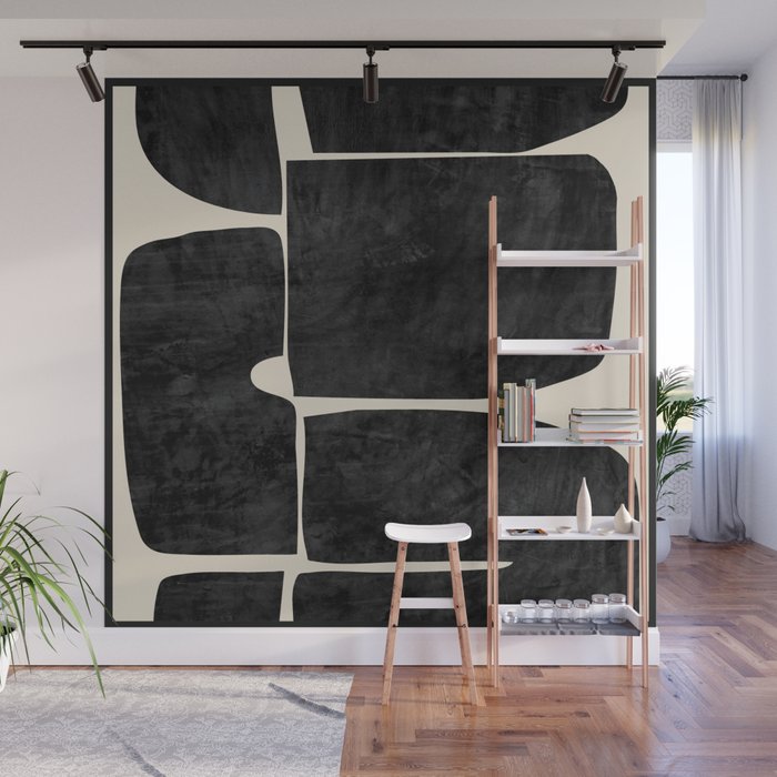 Modern Abstract Minimal Shapes 214 Wall Mural Gallery Image 1