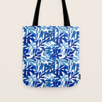 Abstract organic plant leaf shape pattern Tote Bag Gallery Image 1
