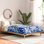 Abstract organic plant leaf shape pattern Comforter Gallery Image 2