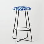 Abstract organic plant leaf shape pattern Stool Gallery Image 1