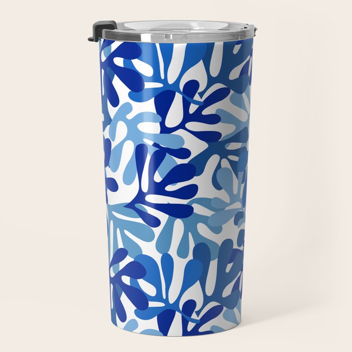 Abstract organic plant leaf shape pattern Travel Mug Gallery Image 3