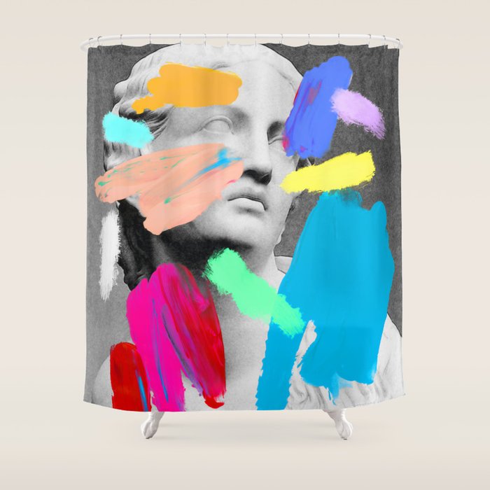 Composition 721 Shower Curtain Gallery Image 1