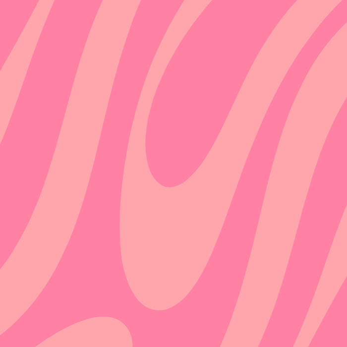 Retro Abstract Wavy Loops Pattern in Pretty Pink Coffee Mug Gallery Image 2