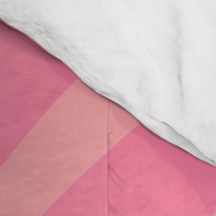 Retro Abstract Wavy Loops Pattern in Pretty Pink Comforter Gallery Image 4