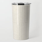 Lines III (Linen Gray) Travel Mug Gallery Image 1