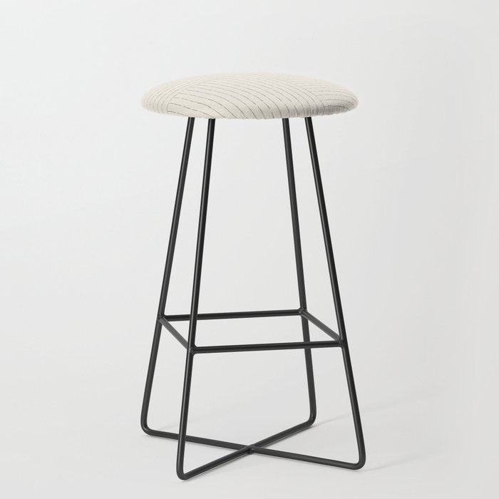 Lines III (Linen Gray) Stool Gallery Image 1