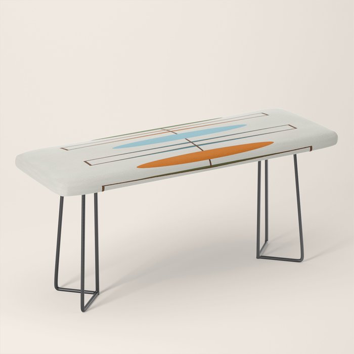 Mid-Century Modern Art 1.2 Bench Gallery Image 1