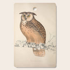Rock eagle-owl by Elizabeth Gould from "A Century of Birds from the Himalaya Mountains," 1831 Cutting Board Gallery Image 1
