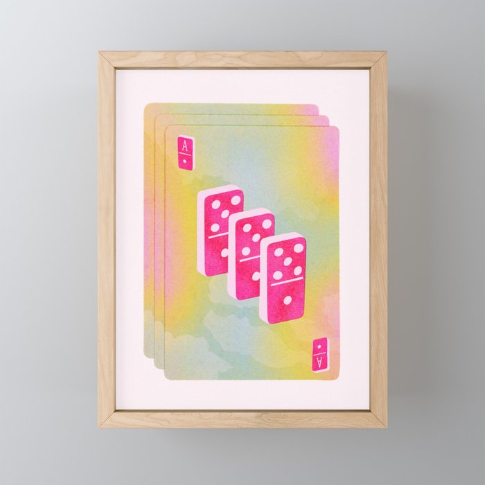 Ace of Dominoes Mini Art Print Gallery Image 1