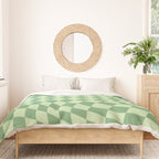 Forest Green Check Duvet Cover Gallery Image 3