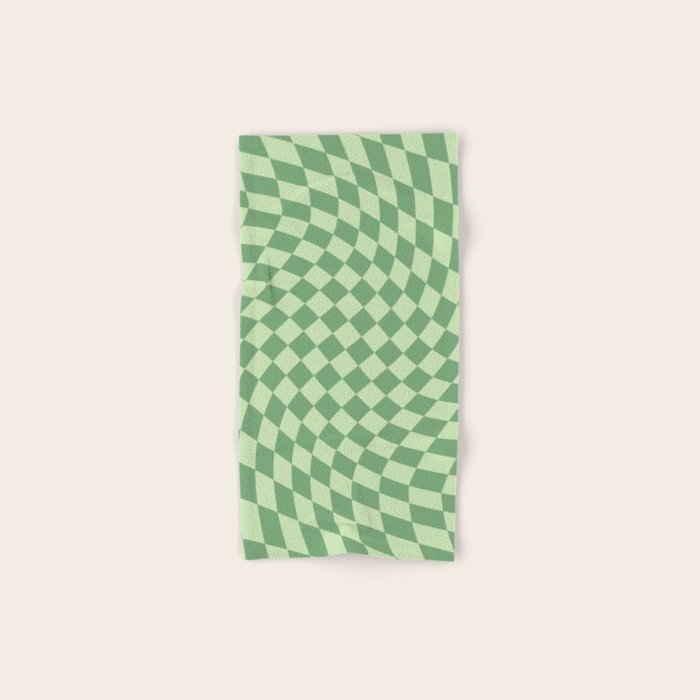 Forest Green Check Bath Towel Gallery Image 1